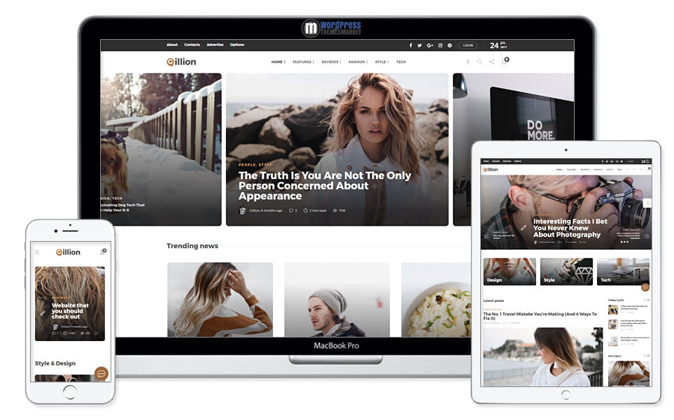 Gillion wordpress theme