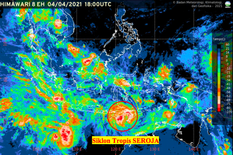 Cara Pantau Siklon Seroja Pakai HP