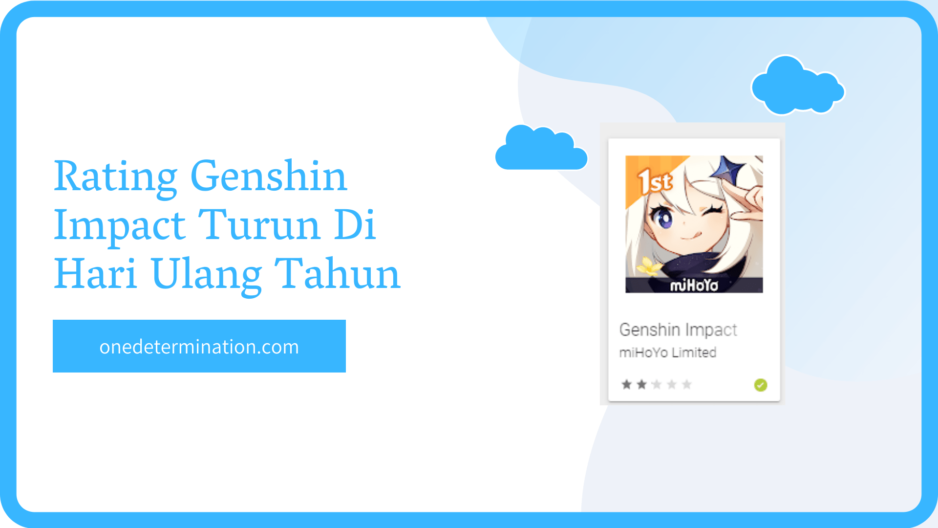 Rating Genshin Impact Turun Drastis