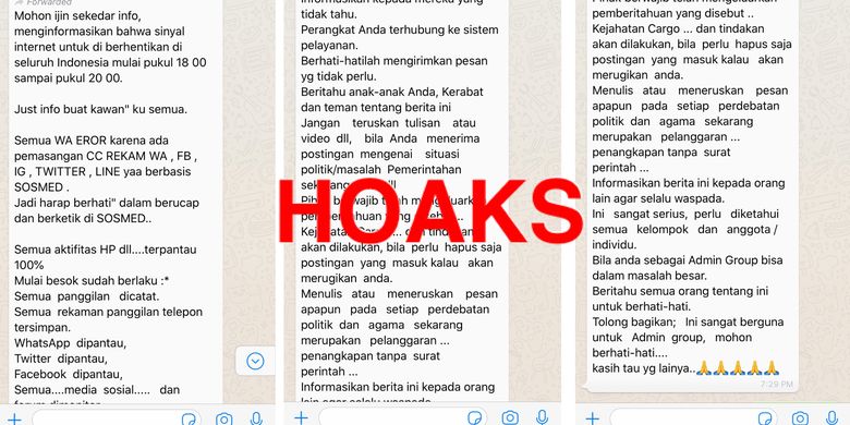 contoh berita hoax