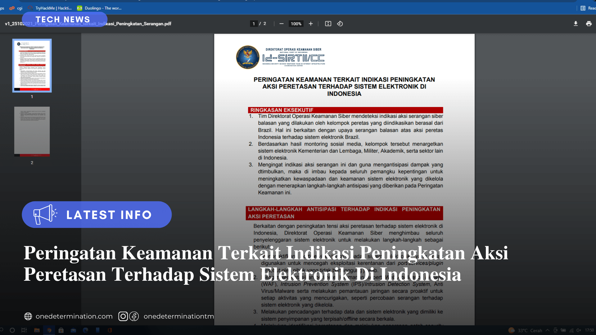 Direktorat Operasi Keamanan Siber