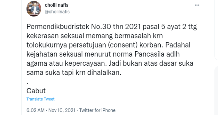 Permendikbud Ristek Nomor 30 Legalkan Seks Bebas, Berikut Isinya