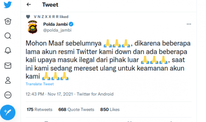 polda jambi porno