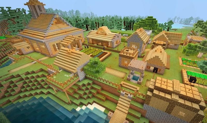 seed kampung minecraft