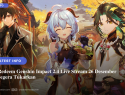 Kode Redeem Genshin Impact 2.4 Live Stream 26 Desember 2021