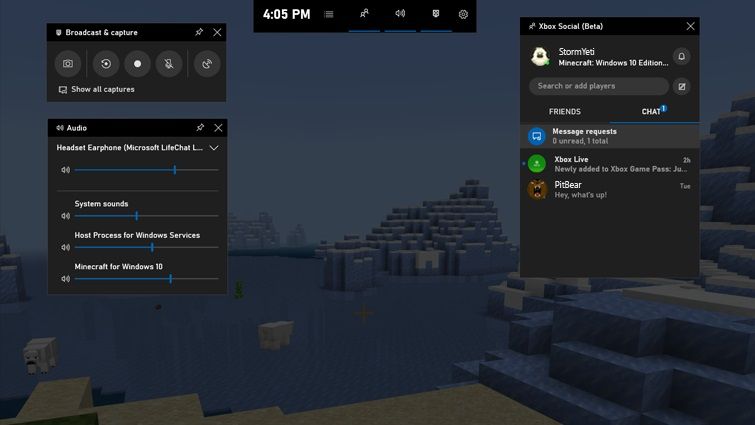 merekam layar laptop dengan xbox game bar