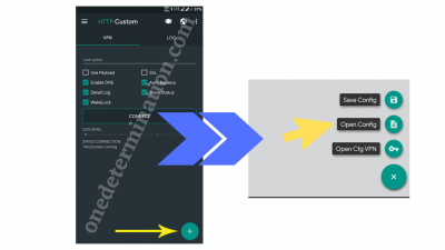 cara import config tiktok http custom