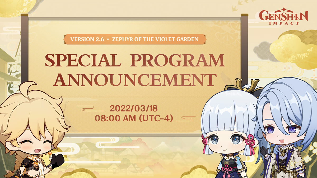 Live Streaming Genshin Impact 2.6