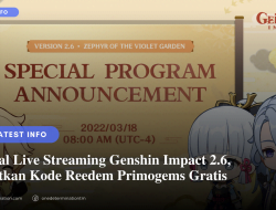Live Streaming Genshin Impact 2.6