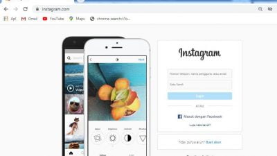 masuk ke instagram.com