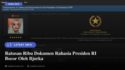 Dokumen Rahasia Presiden RI Bocor Oleh Bjorka