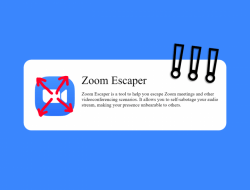 Inilah Aplikasi Zoom Escaper Untuk Kabur Dari Rapat Online