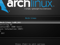 Cara Instal Arch Linux – Beserta Gambarnya