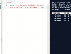 Daftar Terminal Emulator dan Bash Editor Online