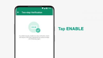 two step verification whatsapp