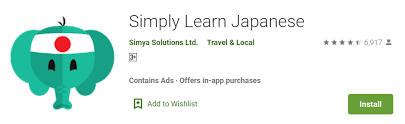 Aplikasi Simply Learn Japanese