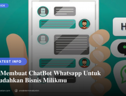 Cara Membuat ChatBot Whatsapp Untuk Bisnis