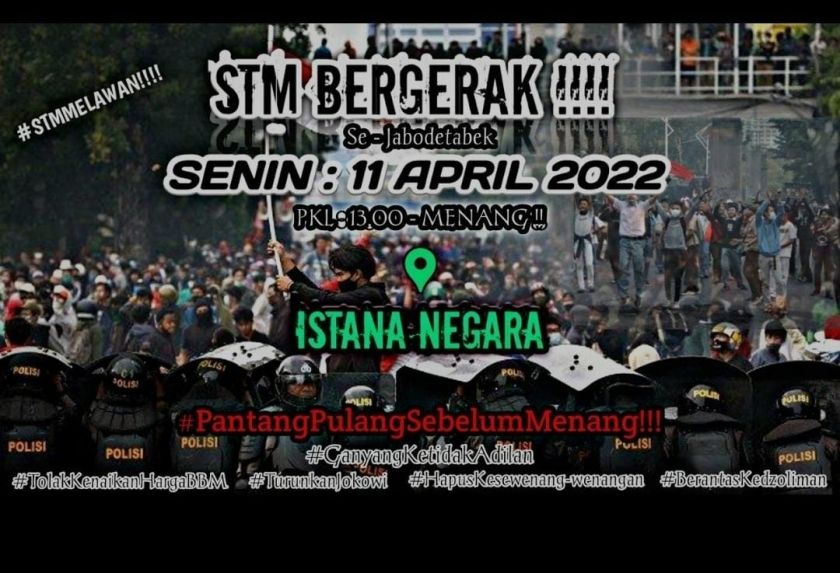 #STM Bergerak !!!, Se-Jabodetabek, Senin 11 April 2022