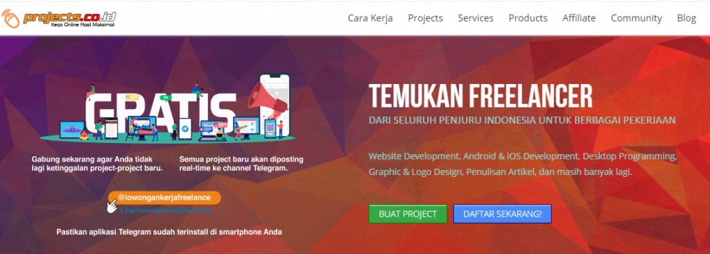 Situs Freelance Terbaik di Indonesia