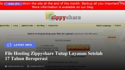 File Hosting Zippyshare Tutup Layanan Setelah 17 Tahun